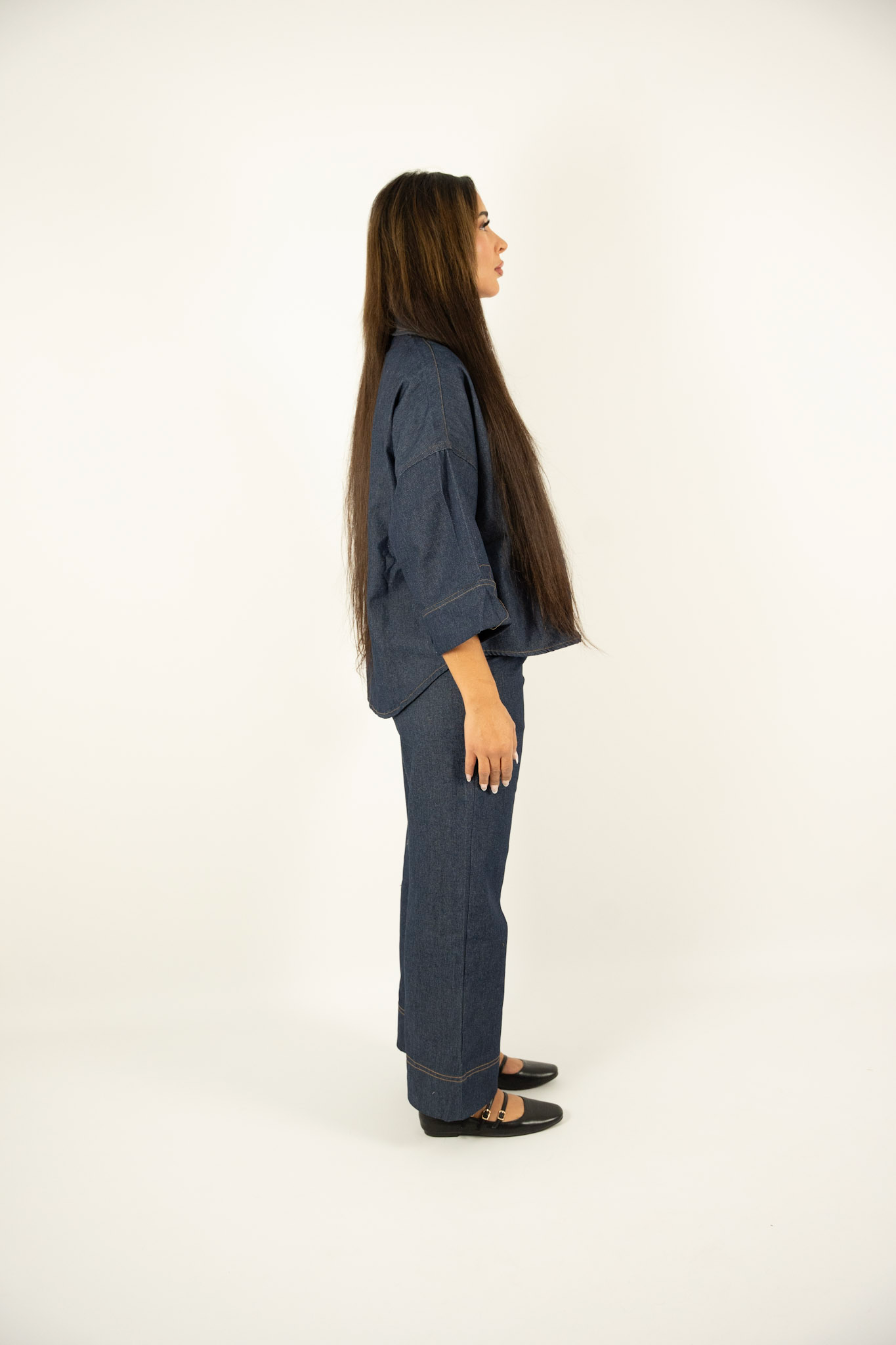 Ensemble denim – Veste & Pantalon large
